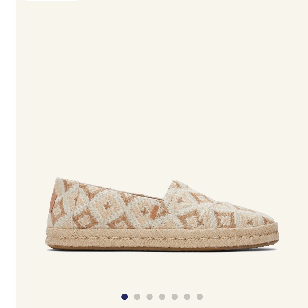 Toms Beige Patterned Espadrilles